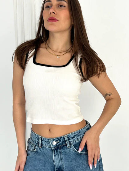 Maison De Chris Lined Top