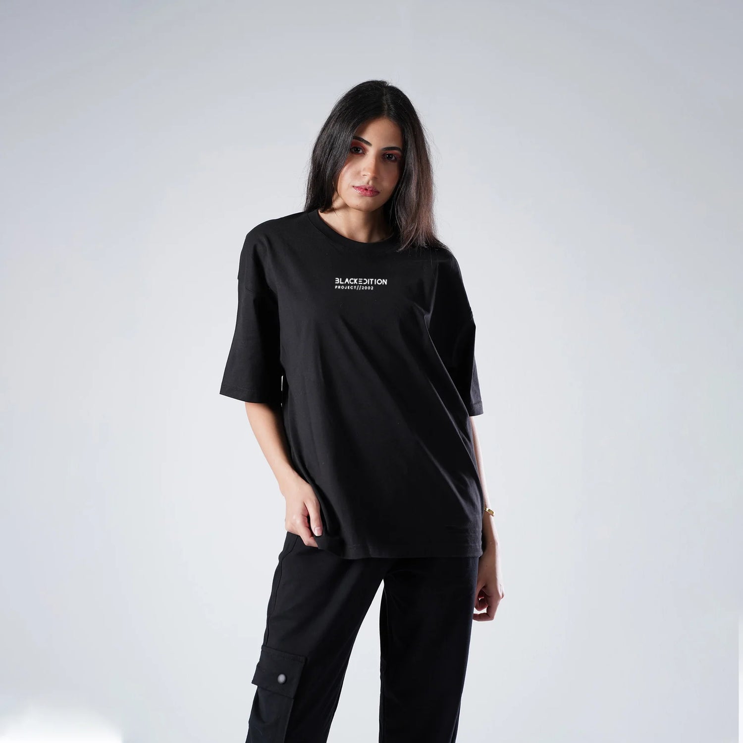 Black Repeat Tee