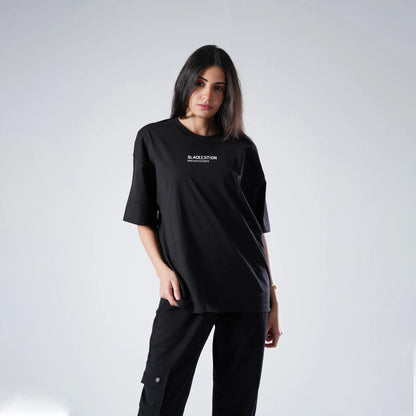 Black Repeat Tee