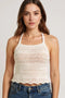 kntd W Crochet Top Tee 2575