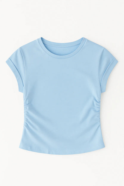 kntd W Drape Cropped Tee 2531