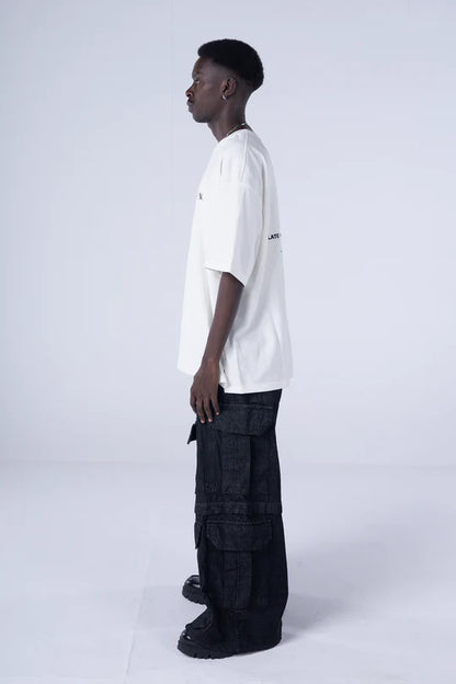 Blac Multi-Pocket Cargo Jeans