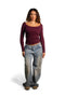 Blurred Long Sleeve Top