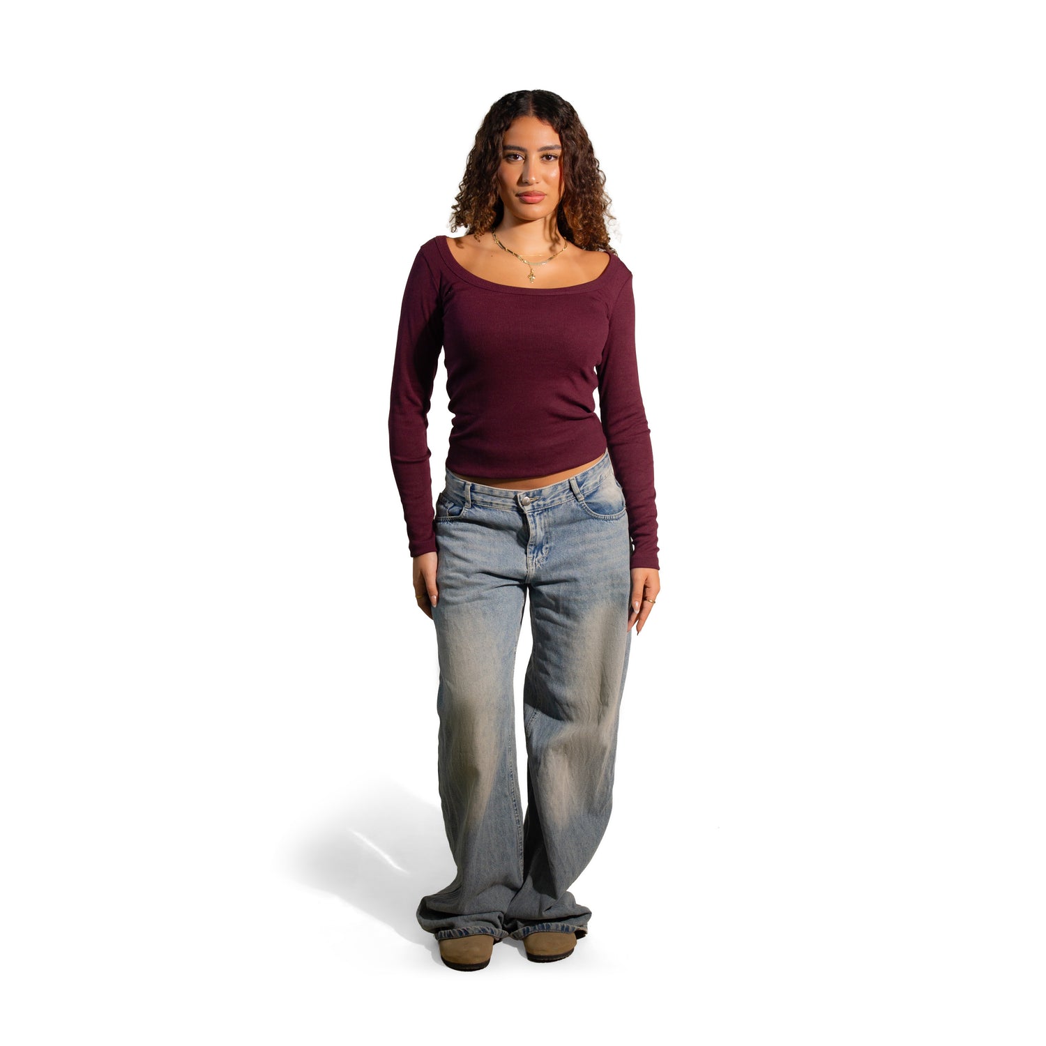 Blurred Long Sleeve Top