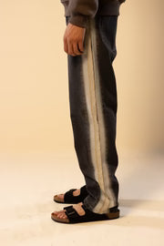 Blac Side Inside Out Straight Jeans