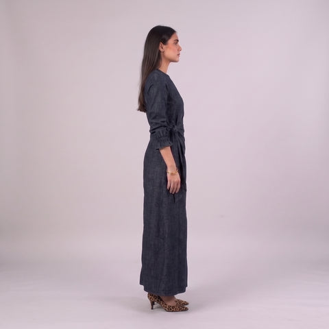 SBR Raw Edge Denim Dress
