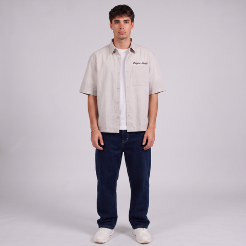 Denjoe Short Sleeve Linen Shirt Boxy Fit