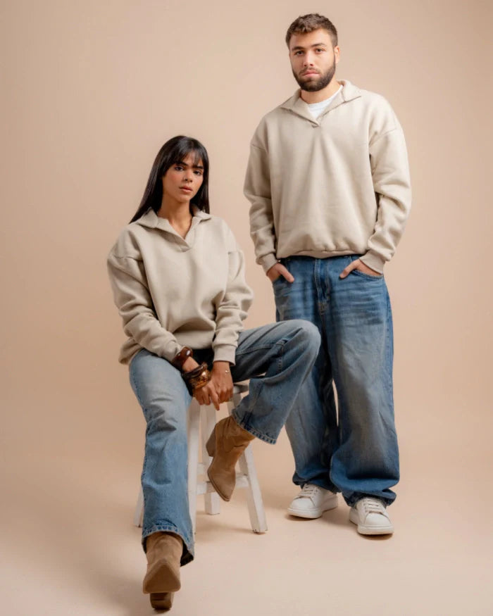 JEN Unisex Collar Sweatshirt
