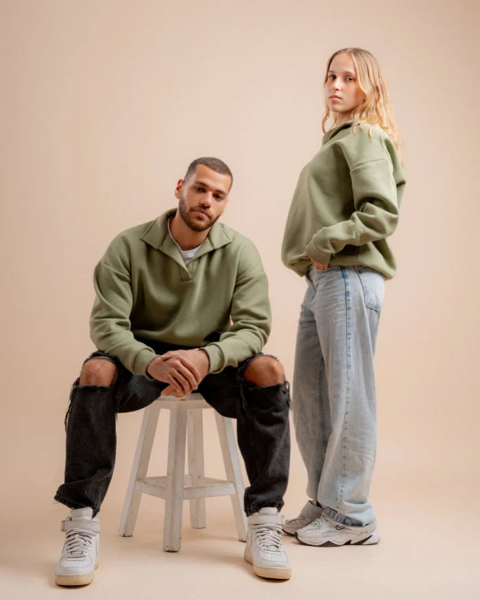JEN Unisex Collar Sweatshirt