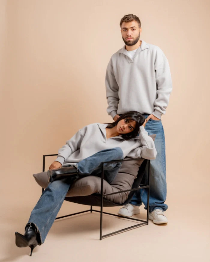 JEN Unisex Collar Sweatshirt
