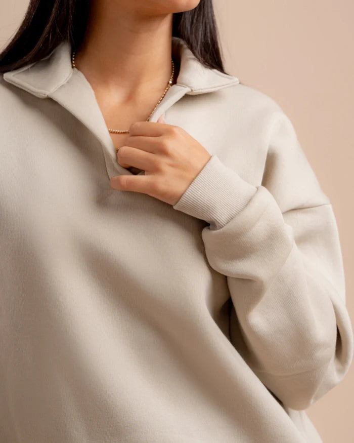 JEN Unisex Collar Sweatshirt