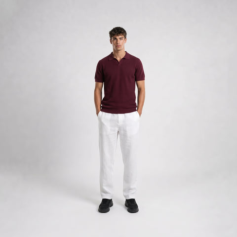 The Blanks Knit Polo Tee