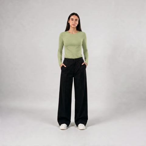 The Blanks Microfiber Long Sleeve Top