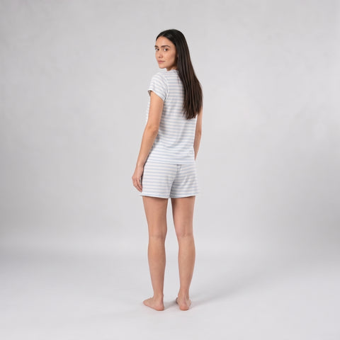 Chummy Serenity Stripe Short Set