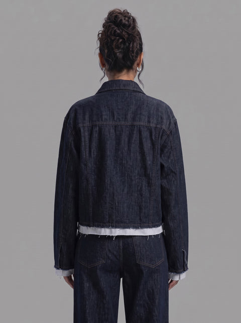 Eighties Denim Shirt With Poplin