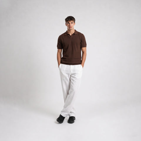 The Blanks Knit Polo Tee