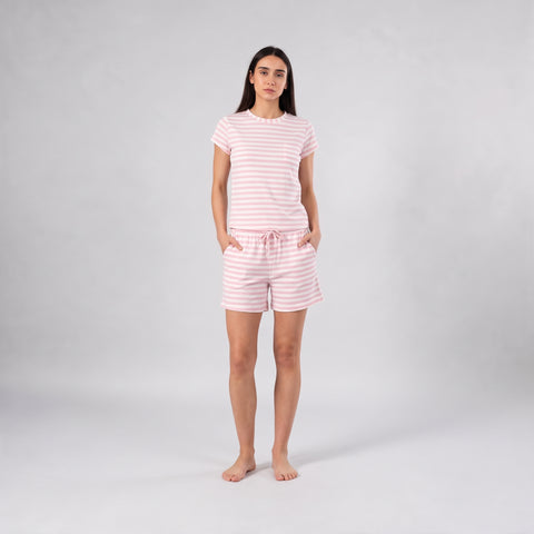 Chummy Serenity Stripe Short Set
