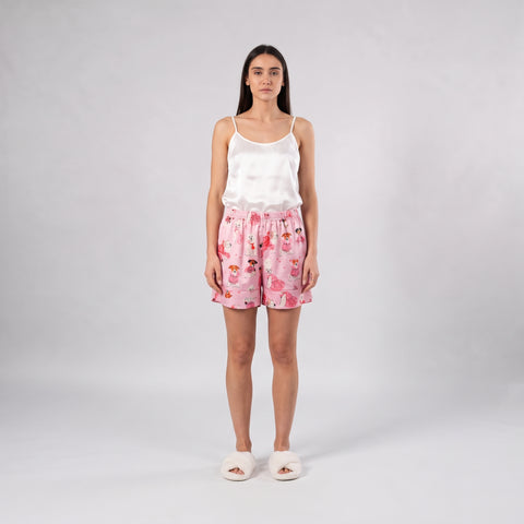 Chummy Fluffy Paws Satin Pj Short