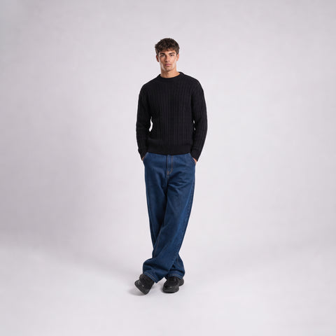 Bare And Blank Scribbled Crewneck
