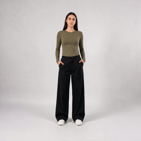The Blanks Microfiber Long Sleeve Top
