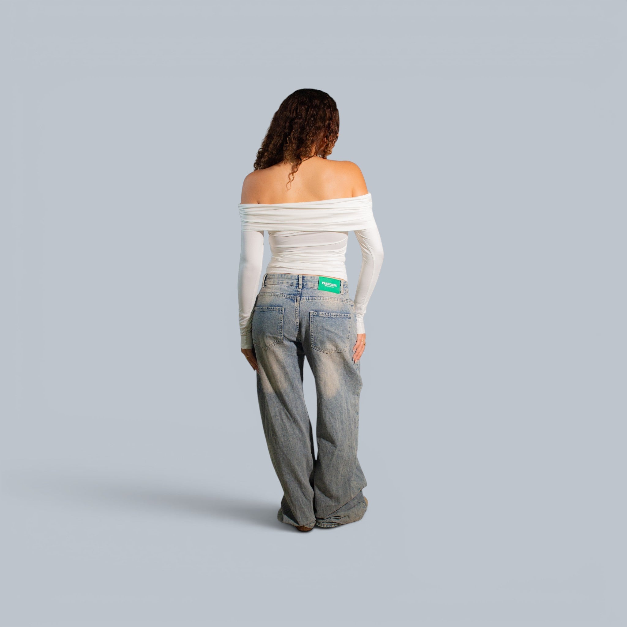 Blanks and Co Off Shoulder Draped Long Sleeve