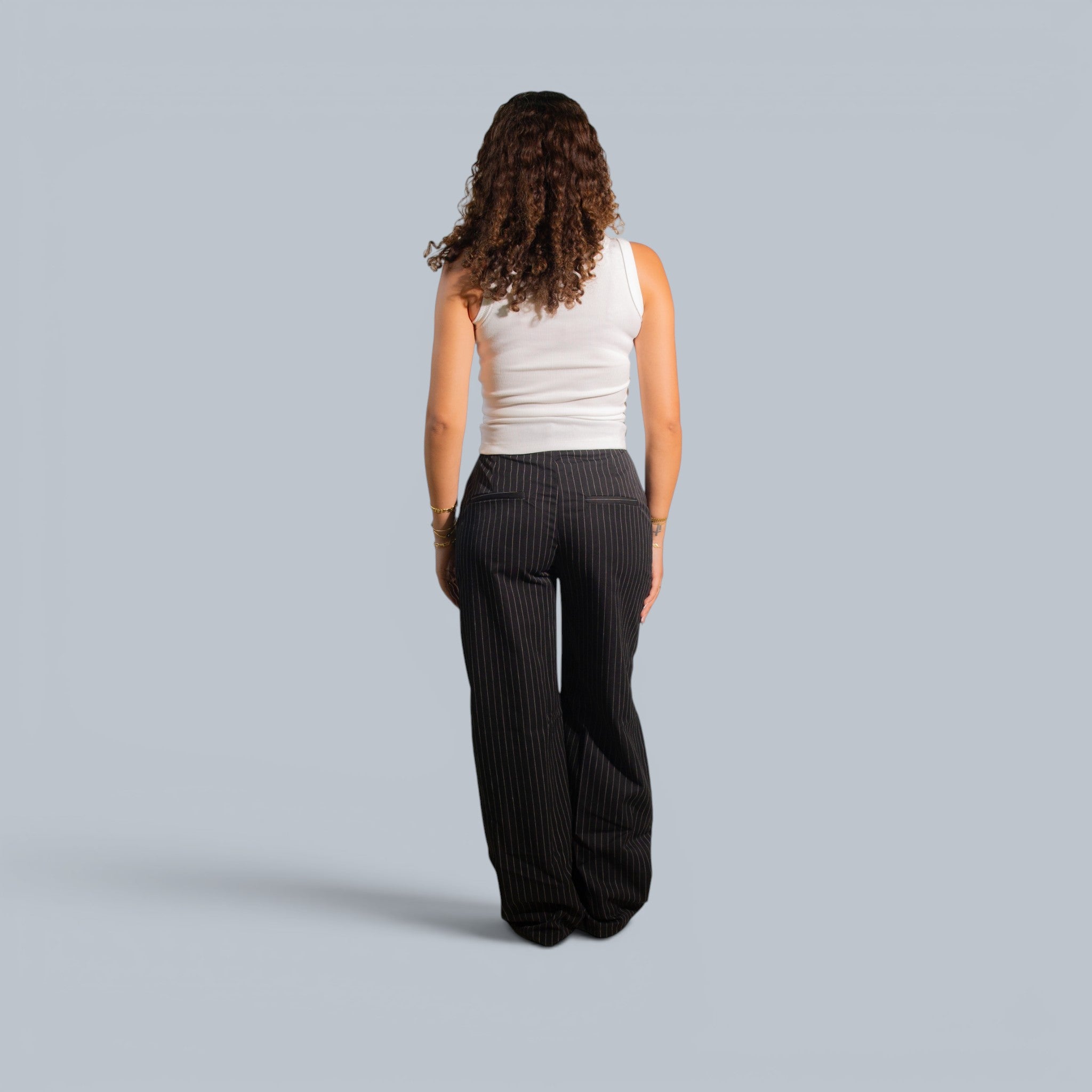 Eighties Classic Pinstriped Pants