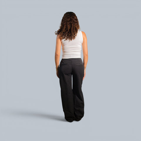 Eighties Classic Pinstriped Pants
