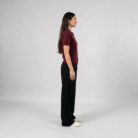 The Blanks Knit Polo Tee