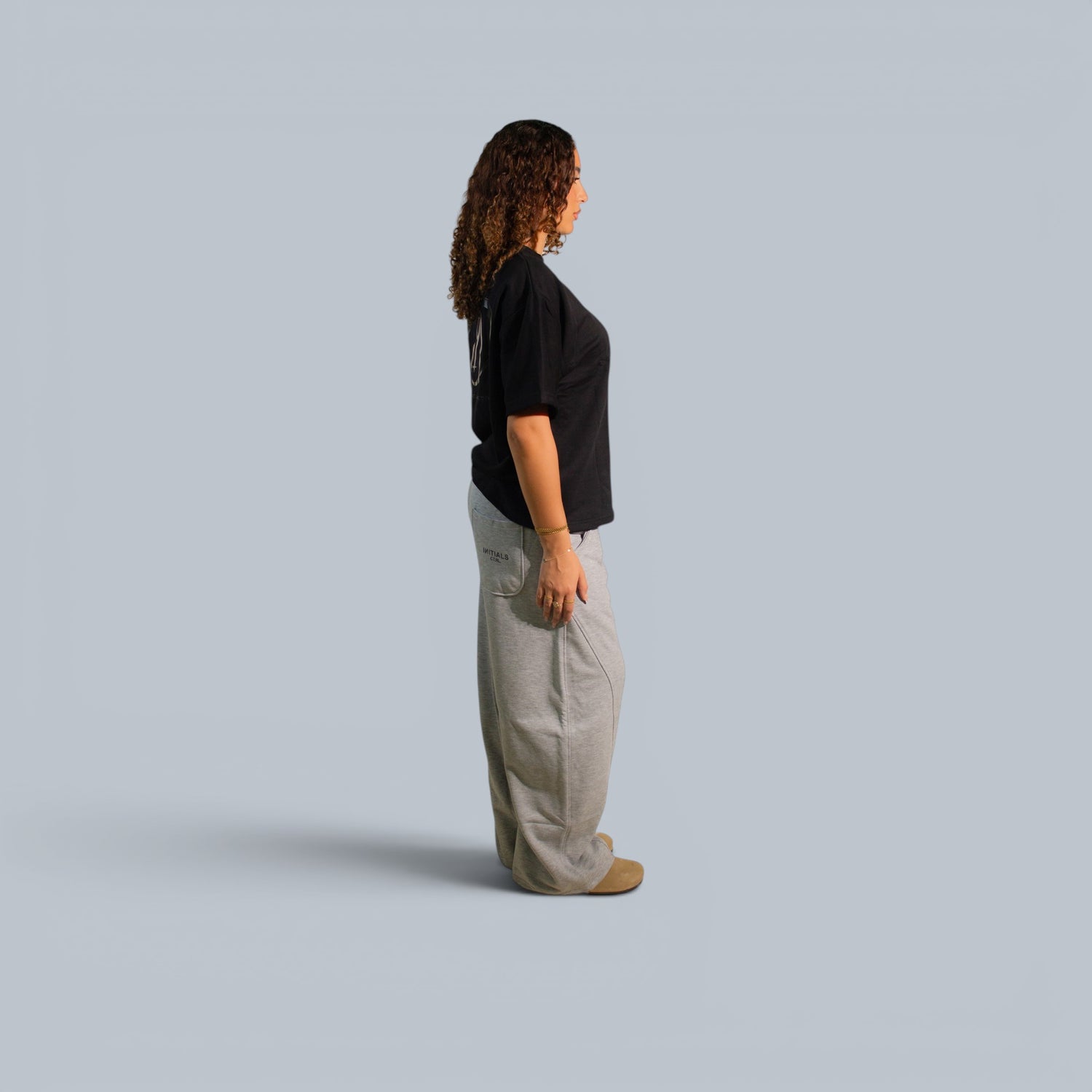 CTRL Initials Wide Leg Sweatpants