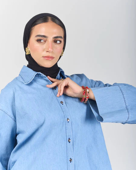 Sabeya The Boxy Chill Denim Shirt