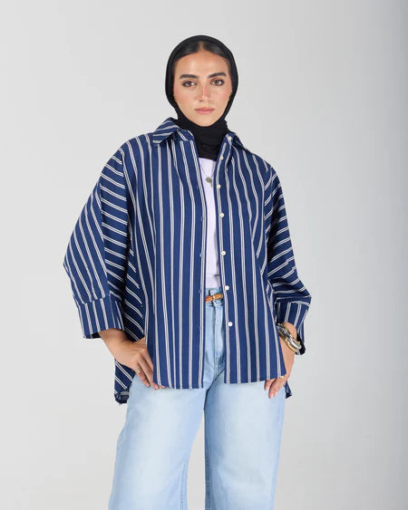 Sabeya The Boxy Stripe Shirt