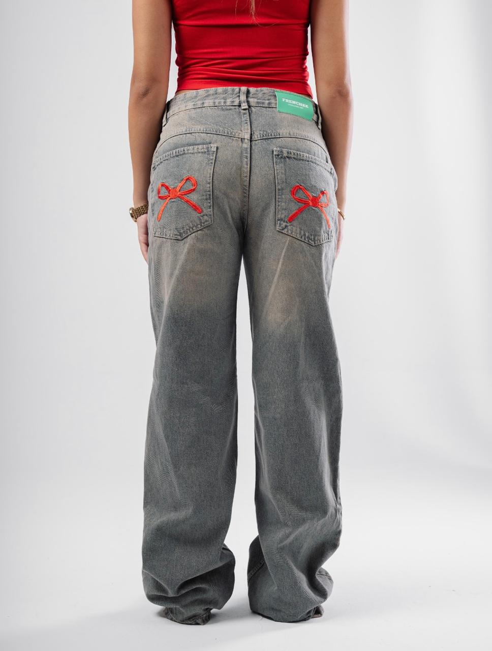 Frenchee Bow Jeans
