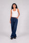 Eighties High Waist Wide Leg Denim Pants