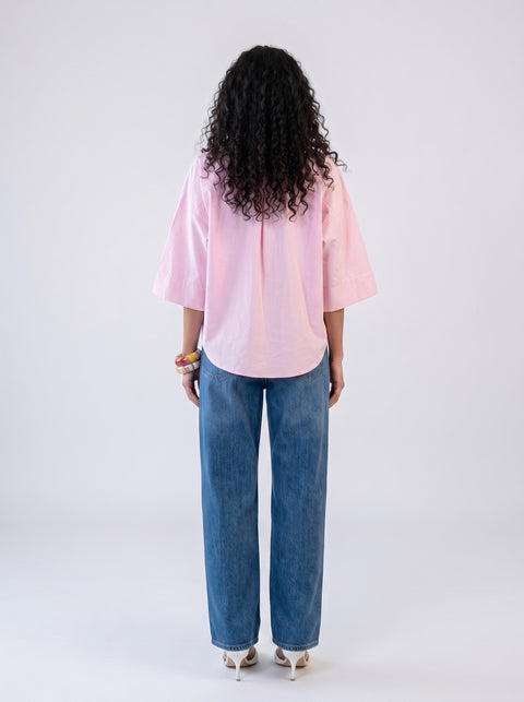 Eighties Wide Sleeve Linen Shirt