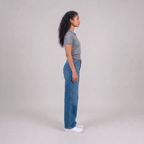 Eighties V-Neck Knit Polo