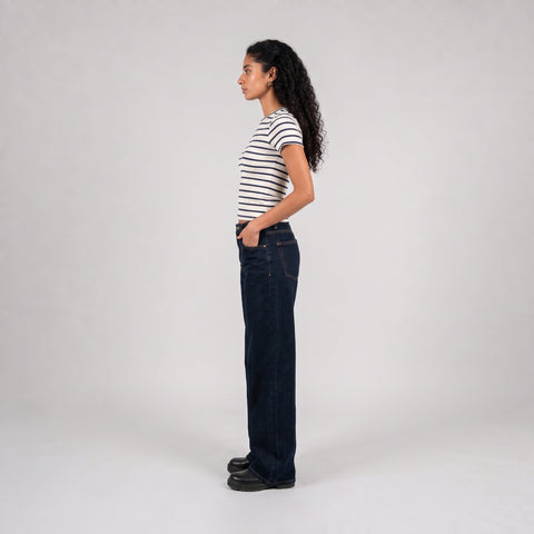 Eighties Short Sleeve Stripe Top