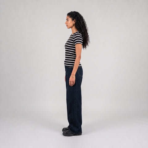 Eighties Short Sleeve Stripe Top