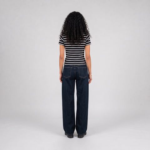 Eighties Short Sleeve Stripe Top