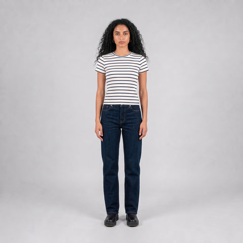 Eighties Short Sleeve Stripe Top