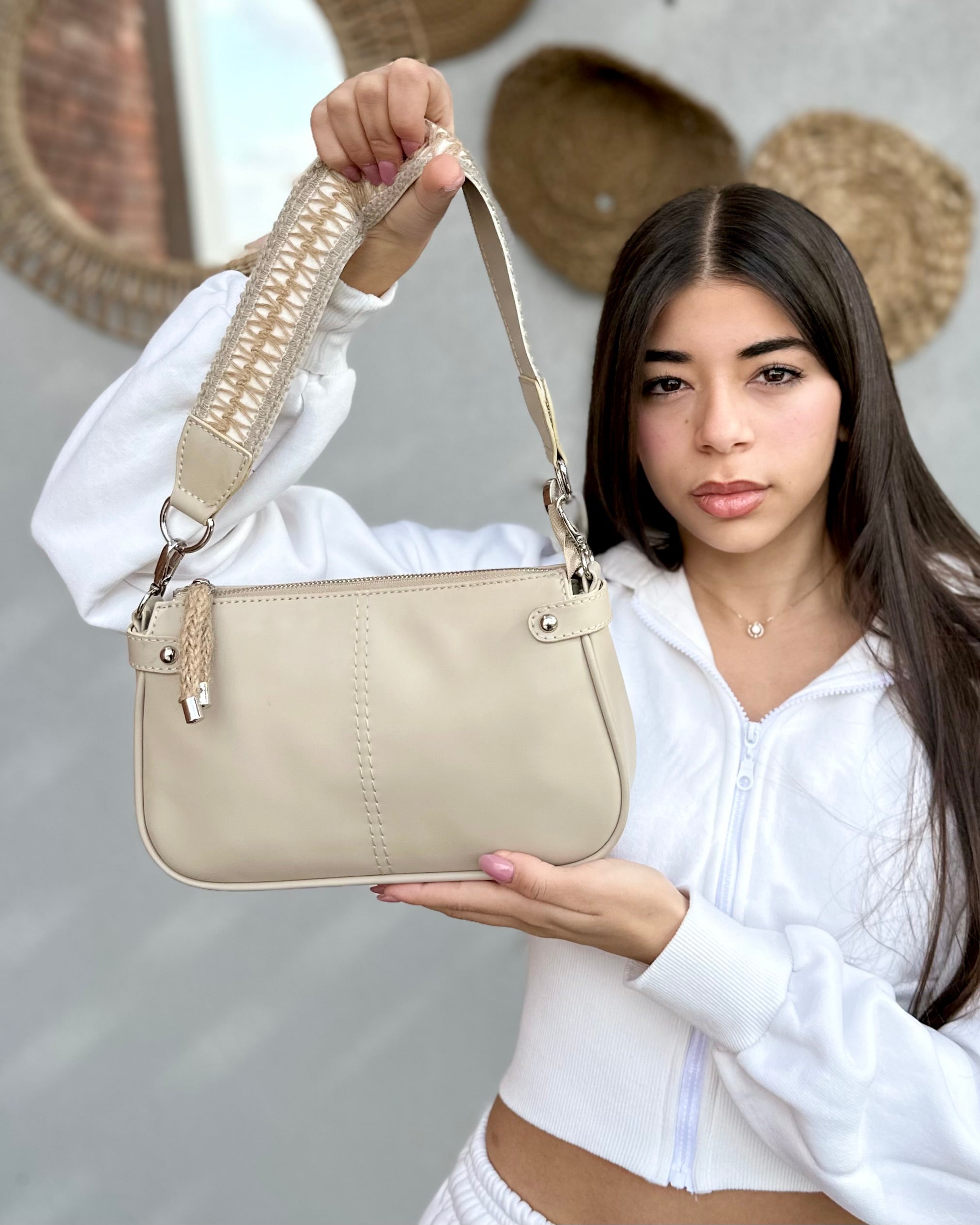 Deeda Jameela Baguette Cross Body Bag