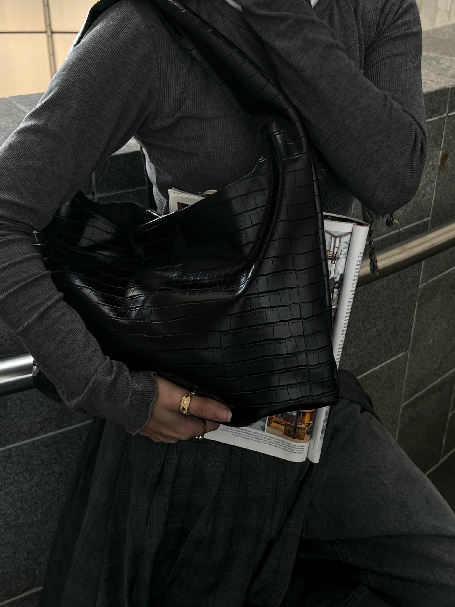 Helio Croco Bag