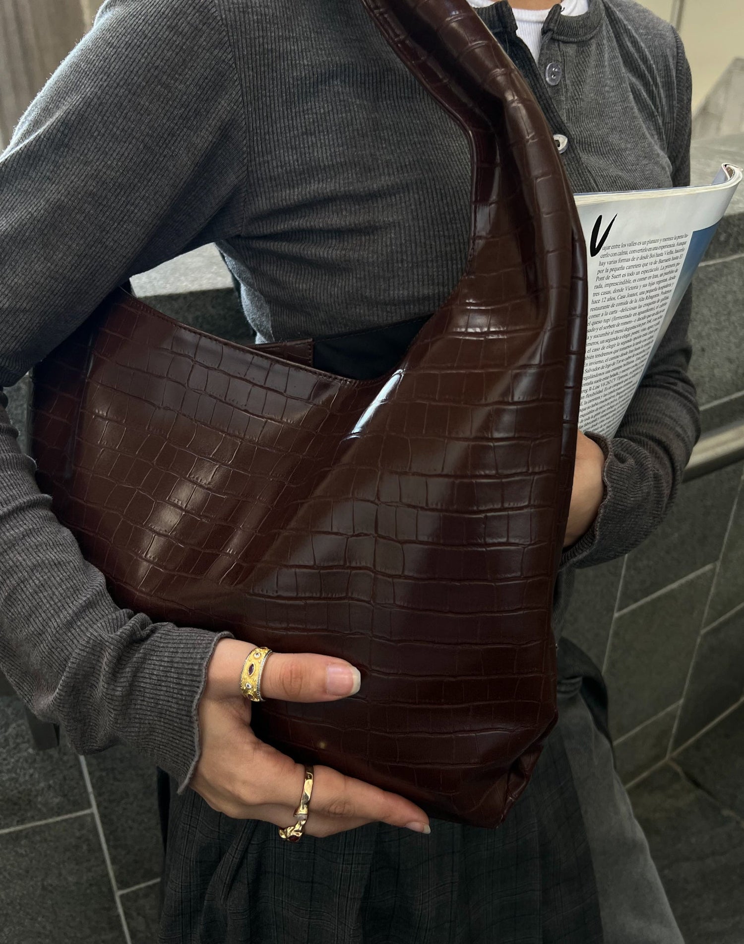 Helio Croco Bag