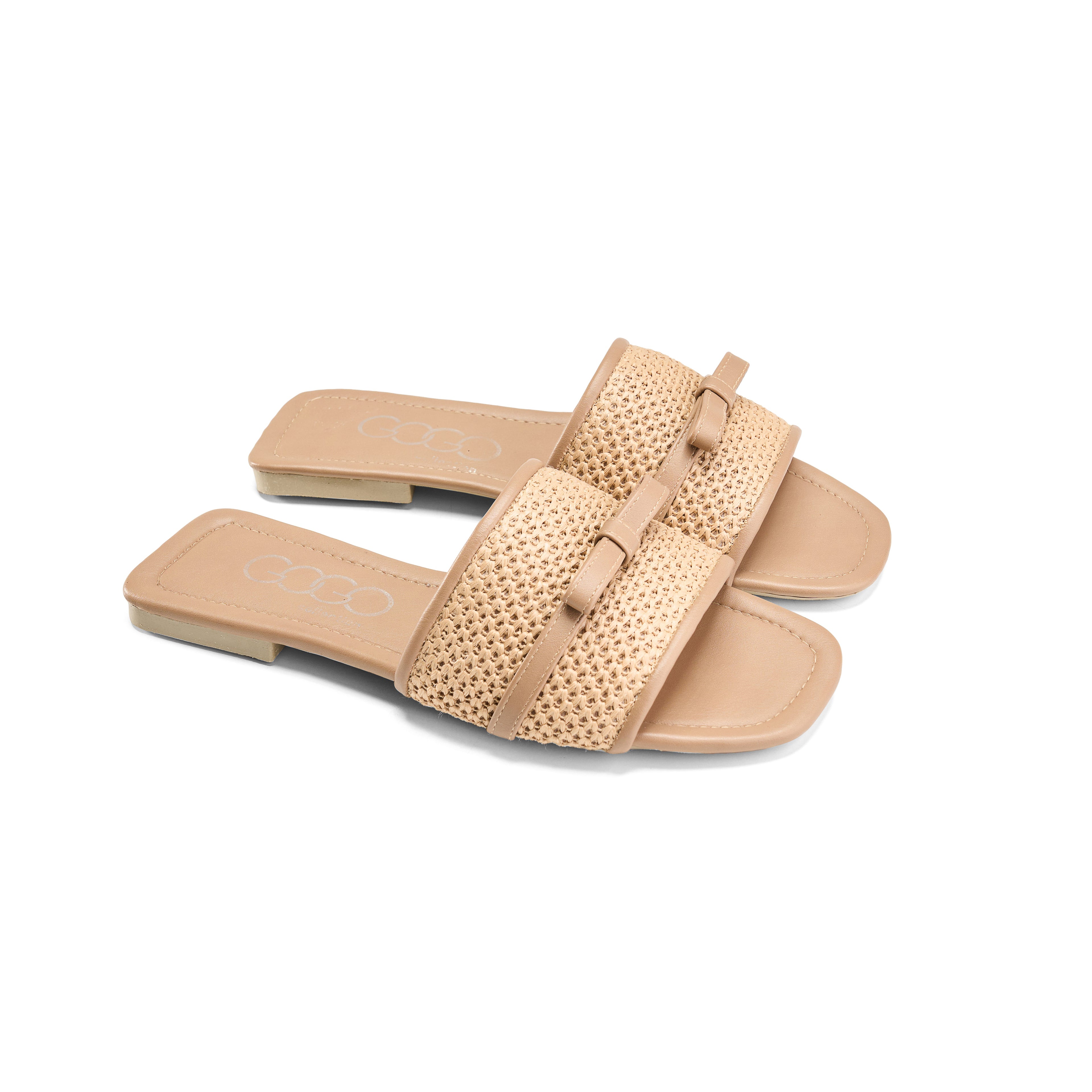 Gogoo Collection Braided Band Bow Slides