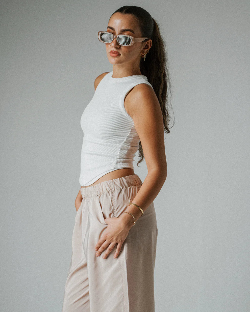 Frenchee Demi Circle Top