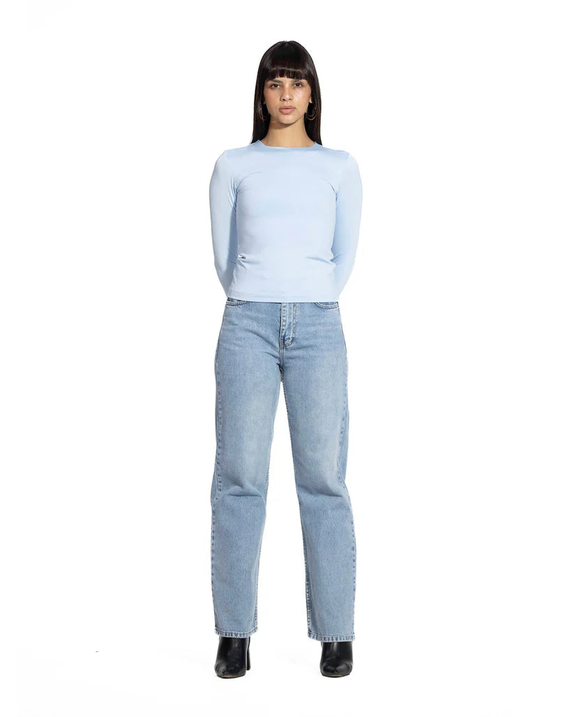 Diss &amp; Miss Long Sleeve Crew Neck Top