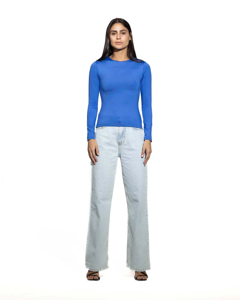 Diss &amp; Miss Long Sleeve Crew Neck Top