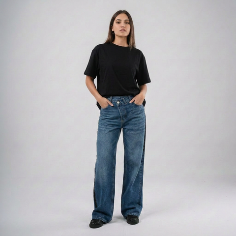 Eighties Short Sleeve Back-Tie Top