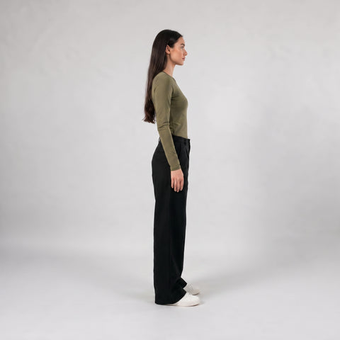 The Blanks Microfiber Long Sleeve Top