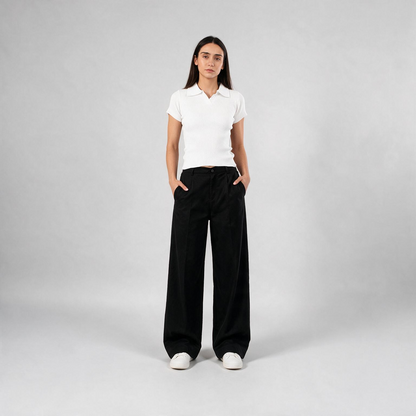 Bare And Blank Knitted Top