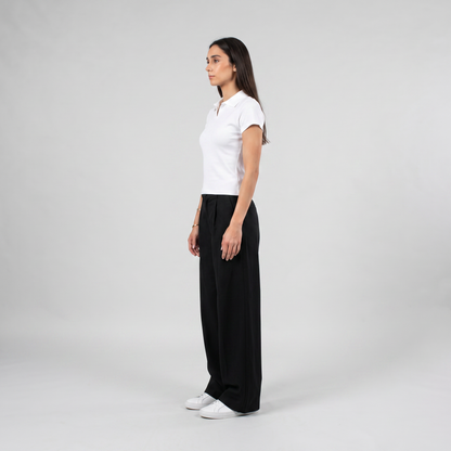 Bare And Blank Knitted Top